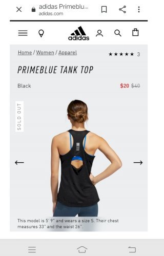 Running Slim-Fit top (IMPORTED USA)