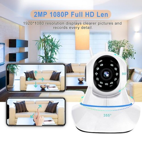 Wireless Wifi IP CCTV Security Camera V380 Dual Audio Online View 360