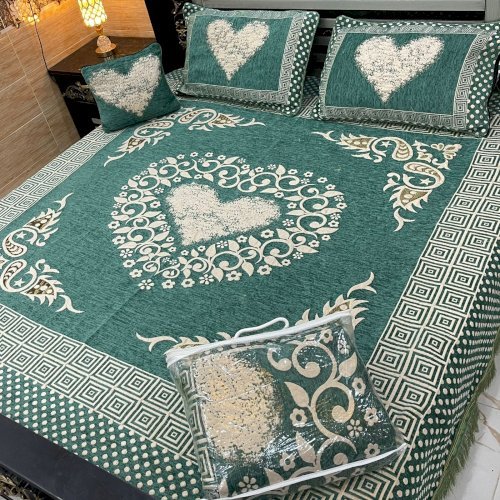 5PC Velvet Jaquard Bed Sheet
