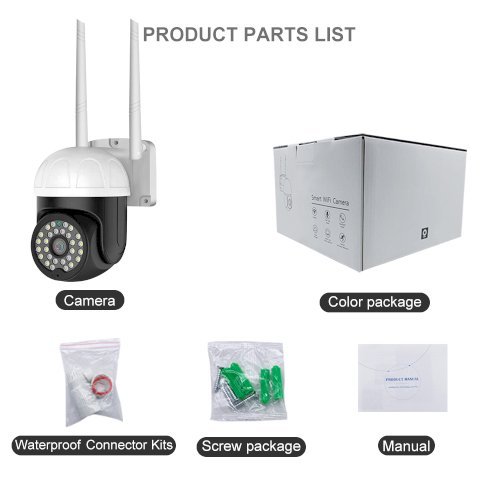HD 1080P Wifi PTZ Outdoor Camera Pan/Tilt Onvif Wireless IP Camera