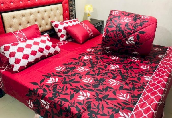 6PC Vicky Razzai, , Bedsheet , Pellow