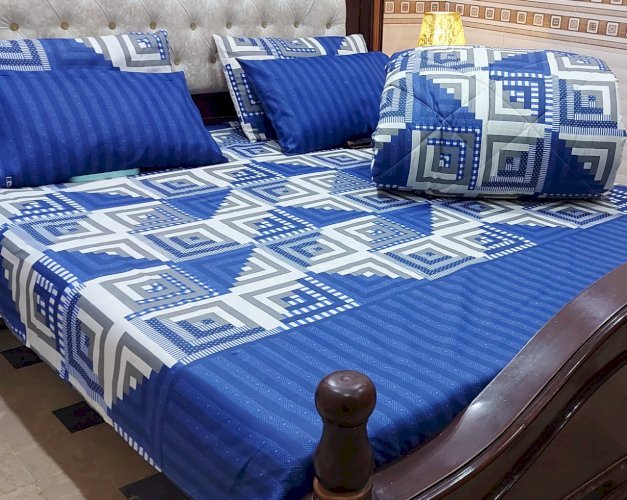 6PC Vicky Razzai, , Bedsheet , Pellow