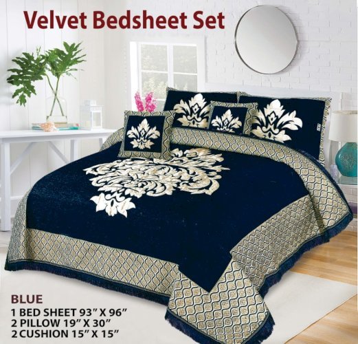 5PC Set Jacquard Bed Sheet