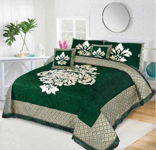5PC Set Velvet Jacquard BedSheet
