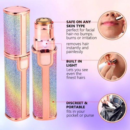 Blawless Rechargeable 2 in 1 Trimmer and Facial Hair remover Trimmer Shaver For Women