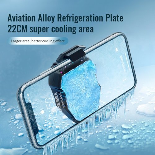 L01 Mobile Radiator Phone Cooling Fan Case Cold Wind Handle Fan for PUGB Mobile Cooler Mobile Cooling Fan