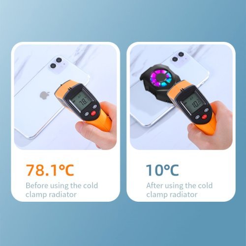 L01 Mobile Radiator Phone Cooling Fan Case Cold Wind Handle Fan for PUGB Mobile Cooler Mobile Cooling Fan