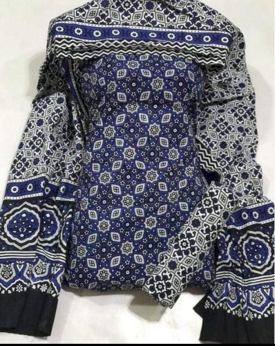 Ajrak Cotton 3pc dress