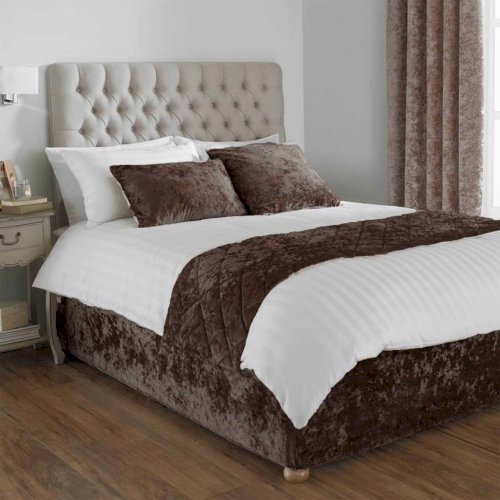 3Pcs Quilted Bed Runners with Pillow Covers for Bed Room