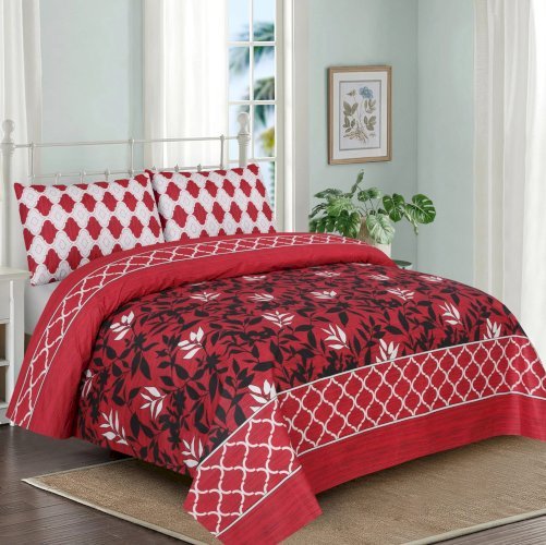 3Pcs Doublebed Bed sheets Set King Size- 100% Cotton