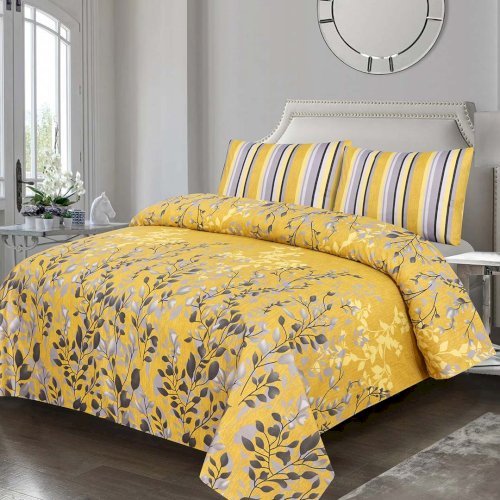 3Pcs Doublebed Bed sheets Set King Size- 100% Cotton