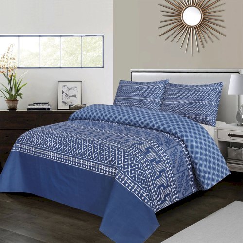 3Pcs Doublebed Bed sheets Set King Size- 100% Cotton