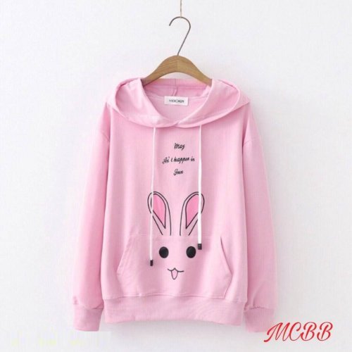 Girls Winter Rabbit Hoddie 