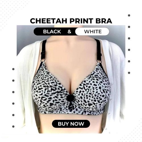 Women Cheetha Print Padded Bra