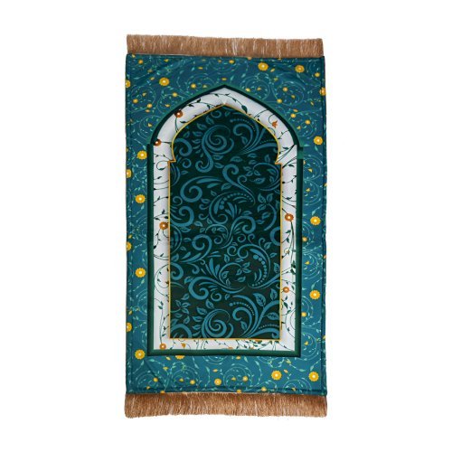 GREEN BLOOMS JANAMAZ FOMAING PRAYER MAT