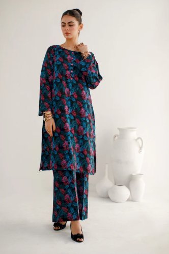 Rosemallow-2PC Printed Khaddar