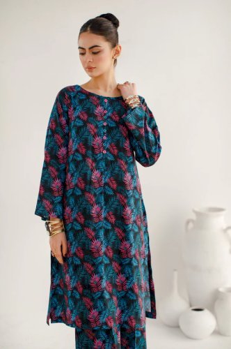 Rosemallow-2PC Printed Khaddar