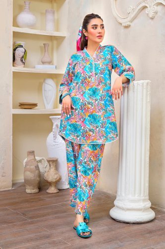 Harmony Haven-2PC Digital Printed Cotton Suit