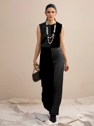 Free To Be - VLT001-High-Waisted Velvet Skirt and Top XL