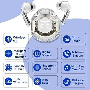 Air 39 Wireless Earbuds – Deep Bass, Stylish Design & Long Playtime use