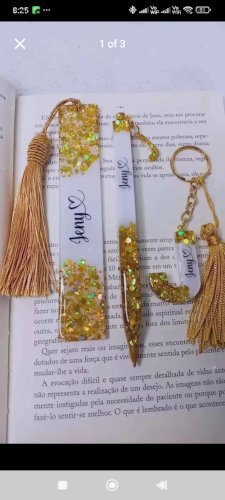 Handmade Resin Gift Sets – Bookmarks, Pens, and Keychains