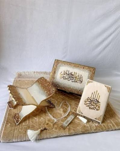 Decorative Quran Rahail (Stand and box)