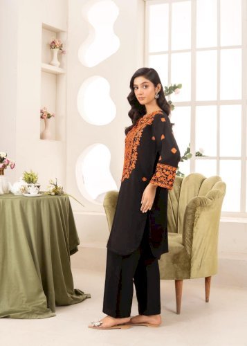 Black Color SUNY Grace 2 PCs (stitched)