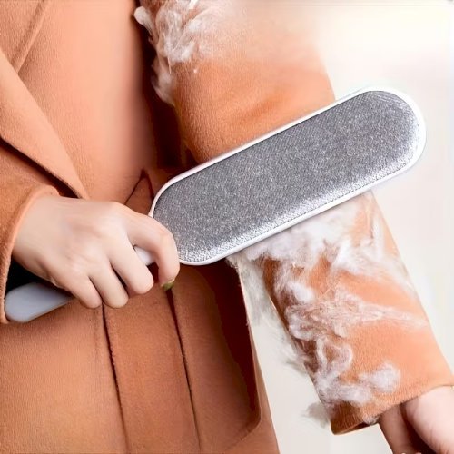 2Pcs Reusable Pet Hair Remover Brush – Double-Sided Static Cleaner for Cats & Dogs, Ideal for Sofa, Carpet & Clothes, Durable Polypropylene Material