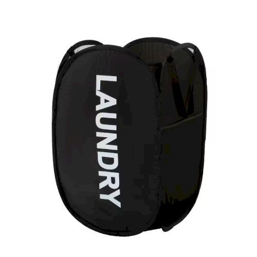 1 Large Foldable Laundry Basket – Breathable Mesh Panels, Minimalist Solid Color Design, Dirty Clothes Storage Hamper, Ideal for Clothes & Laundry Organization