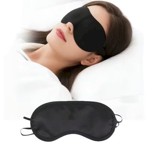 1pc Luxurious Sleep Eye Mask – Soft & Breathable Material, Adjustable Strap, Lightweight Hypoallergenic Design, Ideal for Travel, Home, Naps, and Thoughtful Gift for Parents – Latex & Moisturizer Free