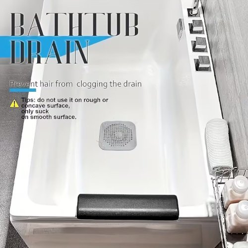 3-Pack Silicone Drain Strainers – Hair Catcher, Plug & Stopper for Sink and Bathtub, Durable Plastic Filters, Versatile Bathroom & Kitchen Accessories for Home and Garden