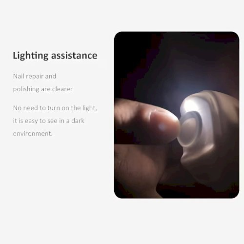 Smart Electric Nail Clipper – No-Mess, LED Light, 3-Speed Adjustable, USB Rechargeable, Safe for Children & Elderly