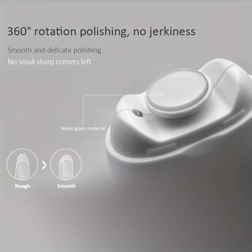 Smart Electric Nail Clipper – No-Mess, LED Light, 3-Speed Adjustable, USB Rechargeable, Safe for Children & Elderly