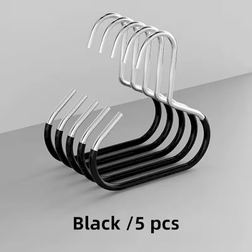 Multi-Pack Storage Hooks (1/2/4/5 pcs) – Non-Slip Stainless Steel Hanging Rack, Each Holds Up to 8 Hats, Ideal for Wardrobes, Belts, Ties, Scarves, Underwear, and Dorm Rooms