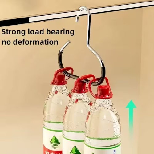 Multi-Pack Storage Hooks (1/2/4/5 pcs) – Non-Slip Stainless Steel Hanging Rack, Each Holds Up to 8 Hats, Ideal for Wardrobes, Belts, Ties, Scarves, Underwear, and Dorm Rooms