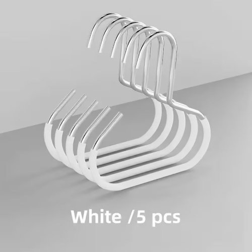 Multi-Pack Storage Hooks (1/2/4/5 pcs) – Non-Slip Stainless Steel Hanging Rack, Each Holds Up to 8 Hats, Ideal for Wardrobes, Belts, Ties, Scarves, Underwear, and Dorm Rooms