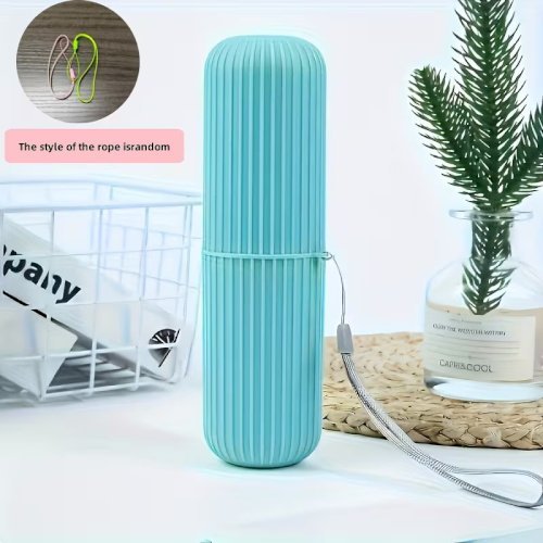 Travel Toothbrush Kit – Compact Set with Portable Case, Rinsing Cup, and Toothpaste Holder, Alcohol-Free, Lightweight and Easy to Carry, Perfect for On-the-Go Oral Care Essentials